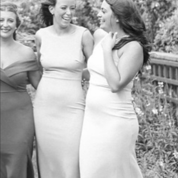 Lulu’s Joelle Light Gray Lace Halter Maxi Dress - Picture 4 of 5